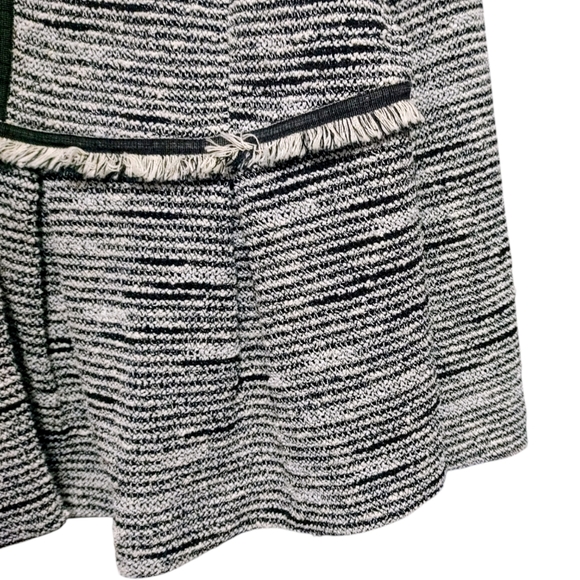 Lane Bryant Black White Tweed Peplum Open Front Blazer Women's Plus Size 16 NWT - Picture 5 of 11